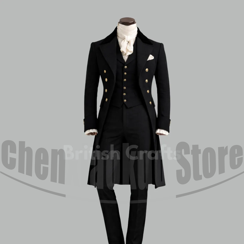 Black Men Victorian Tailcoat 3 - Victorian Men'S Formal Wear recension och pris