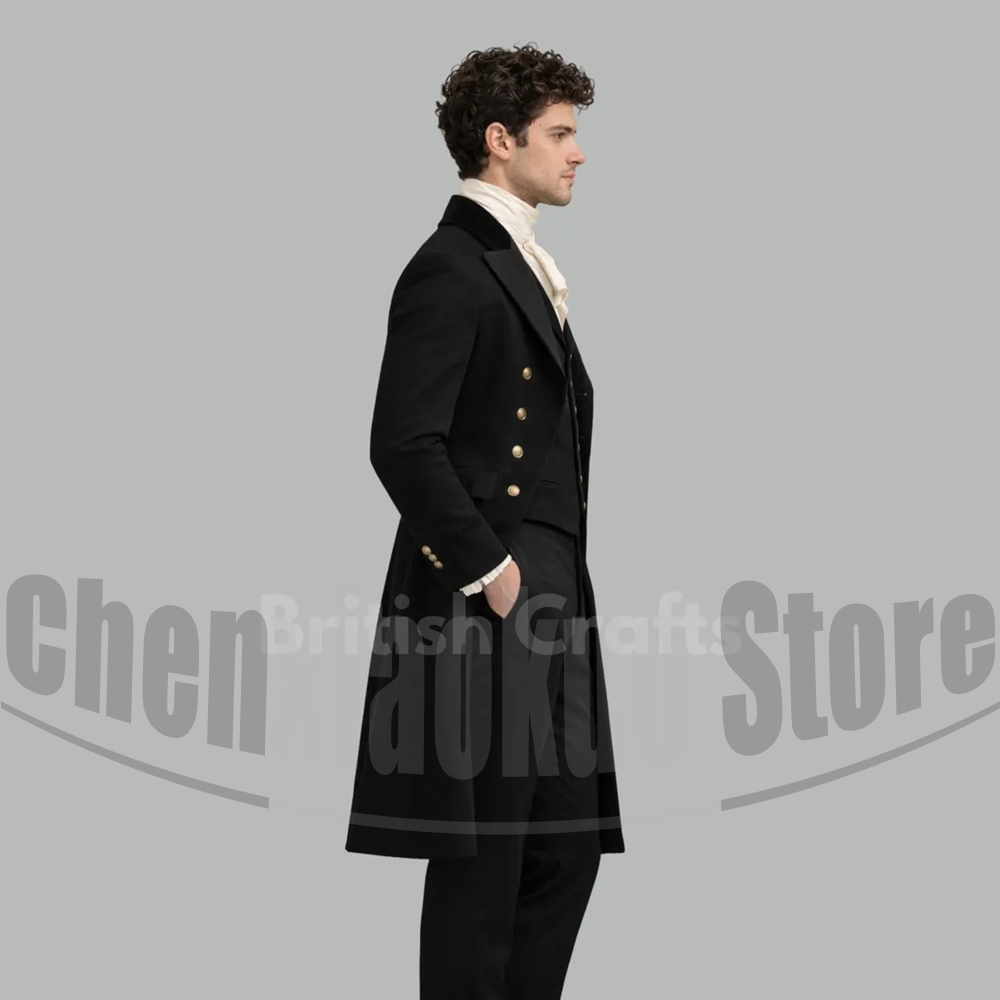 Black Men Victorian Tailcoat 3 - Victorian Men'S Formal Wear recension och pris