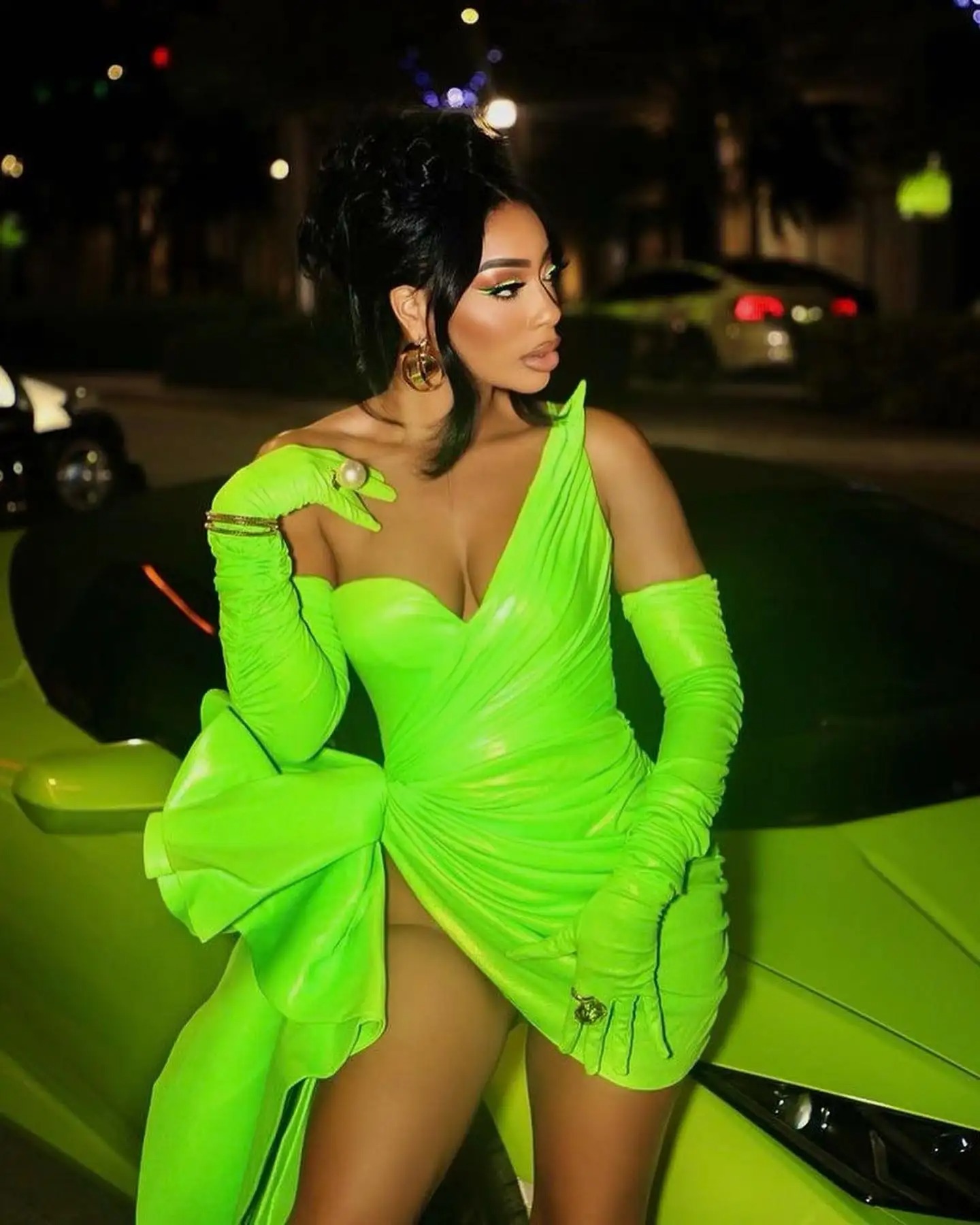 Glossy Green Leather Short Pro - Formal Glove Leather recension och pris