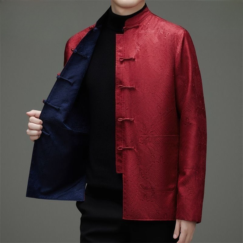 Tang-style Men Long-sleeved Do - Men Formal Wear Coat recension och pris