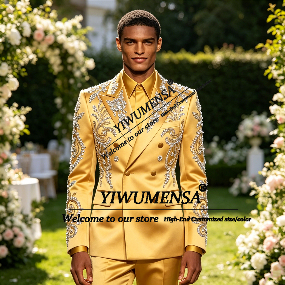 Sparkly Satin Suit Men Formal  - High End Men'S Formal Wear recension och pris
