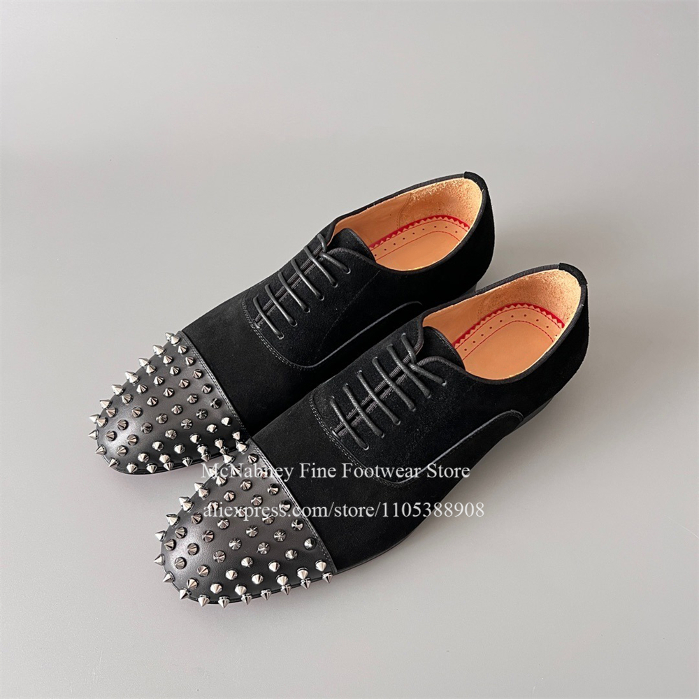 Spike Studs Leather Dress Shoe - Men Formal Wear Wedding recension och pris