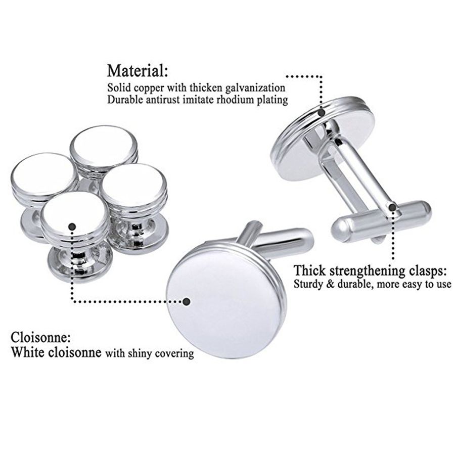 Cufflinks and Studs Set Tuxedo - Mens Formal recension och pris