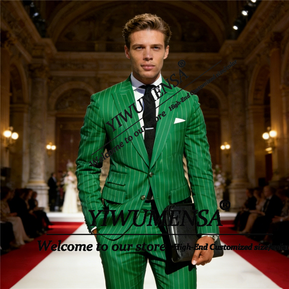 Classic Suit Men 2 Pieces Vert - Men'S Formal Wear Attire recension och pris