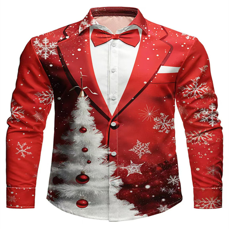 2025 Men's Christmas Snowflake - Men'S Formal Wear Attire recension och pris