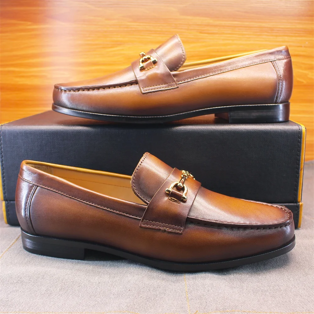 Men's Loafers Dress Shoes roun - Mens Formal recension och pris