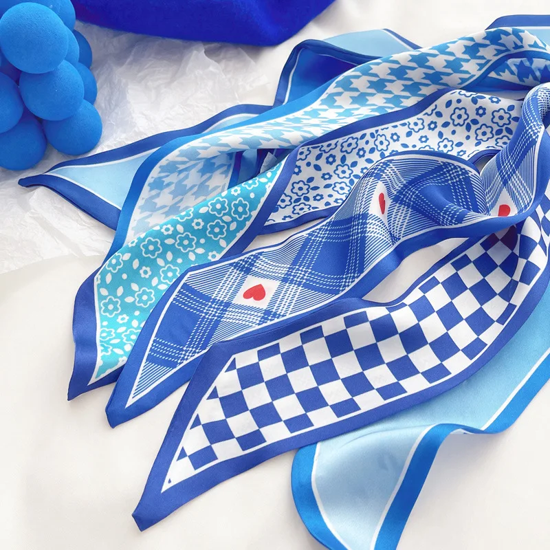 Klein blue silk scarf new chec - Silk Tie Woven recension och pris