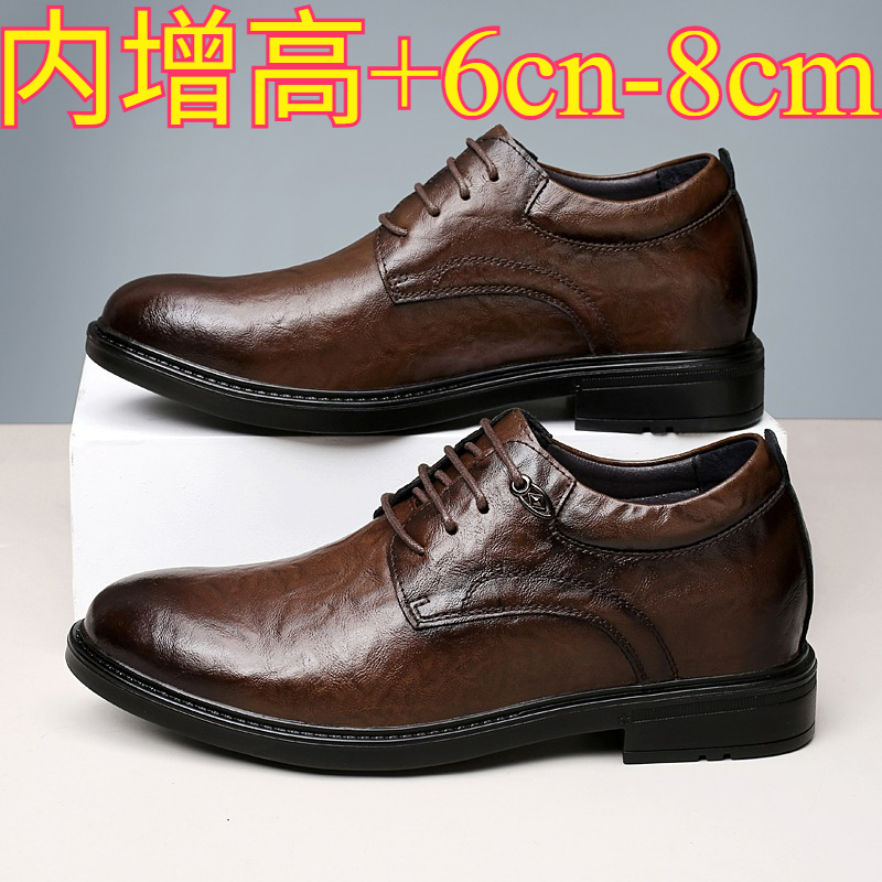 Leather Casual Elevator Shoes  - Mens Formal recension och pris
