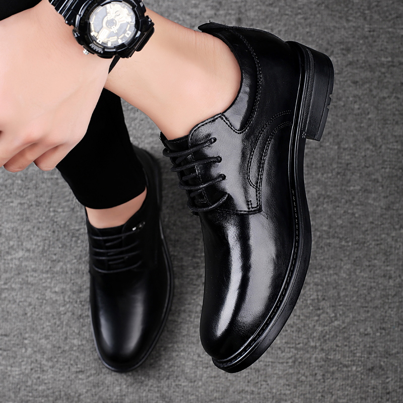 Leather Casual Elevator Shoes  - Mens Formal recension och pris
