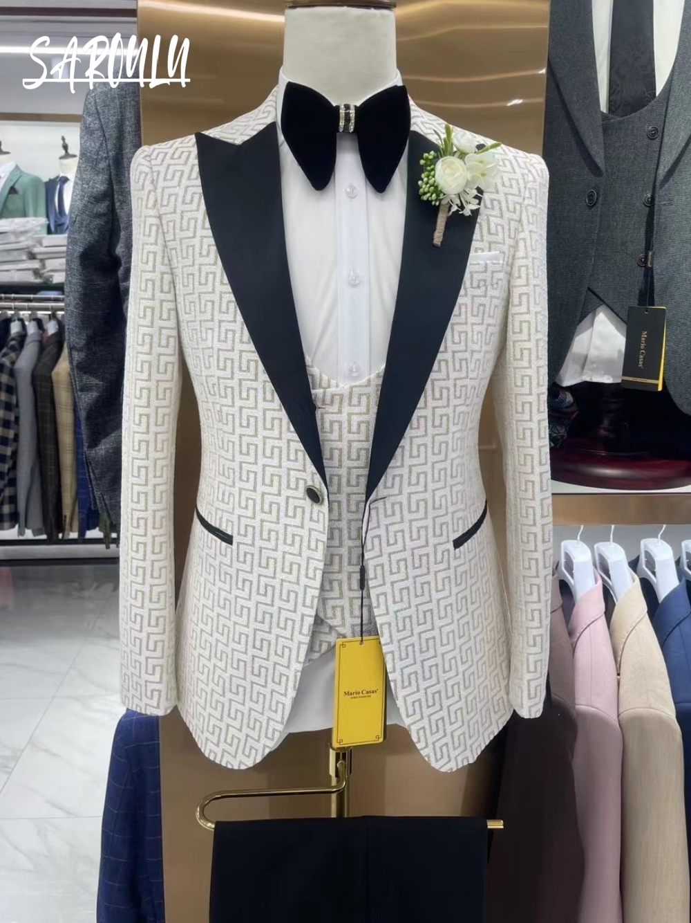 Hot Sale Charming Men's Suit E - Men Formal Wear Sale recension och pris