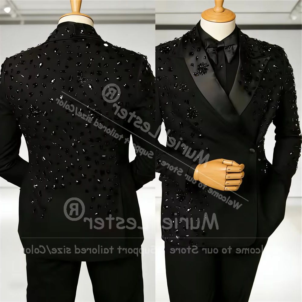 Exclusive Diamond Beaded Suit  - Men'S Formal Wear Attire recension och pris