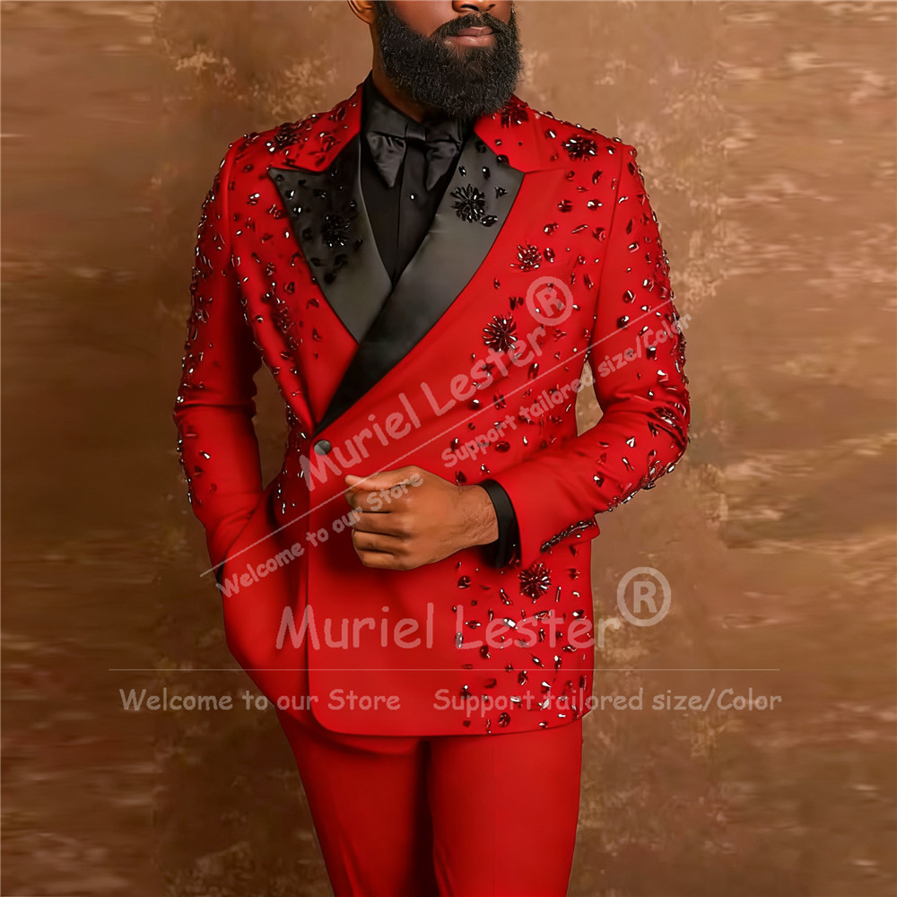 Exclusive Diamond Beaded Suit  - Men'S Formal Wear Attire recension och pris